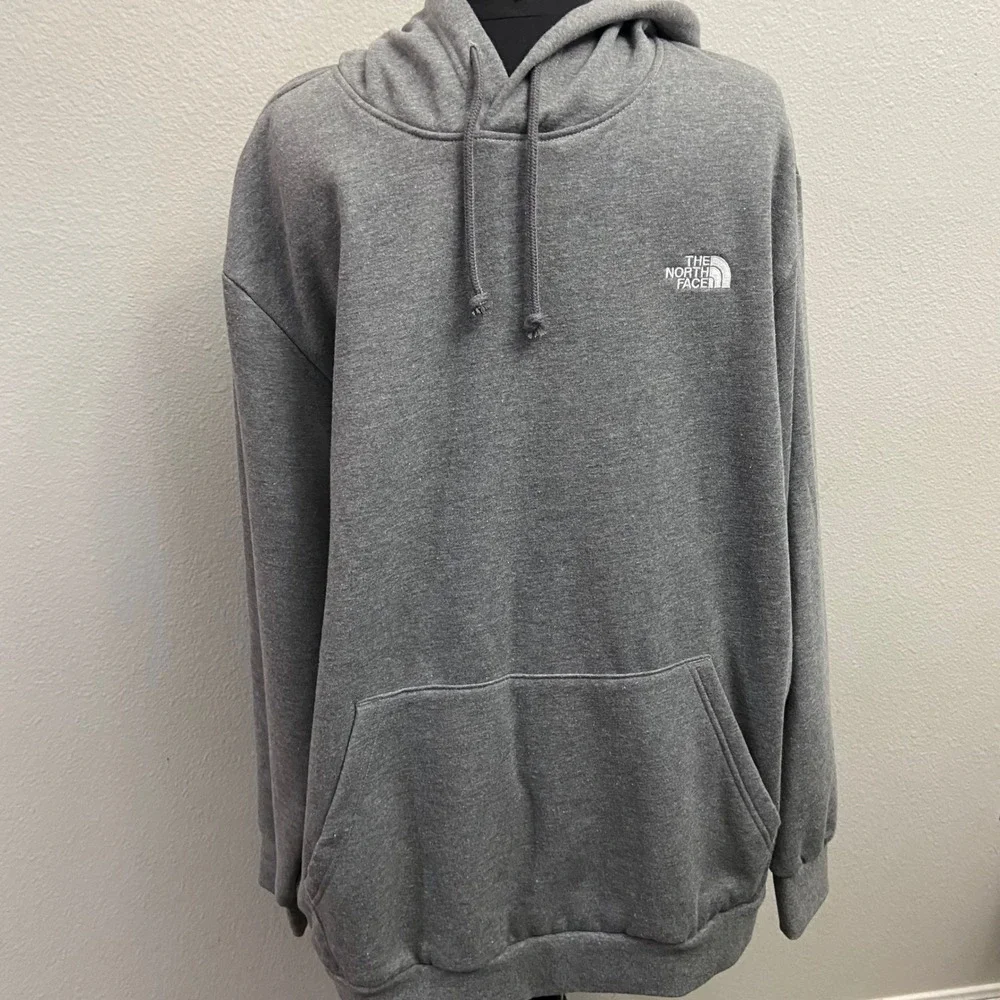 The North Face Mens 2XL Grey‎ Hoodie NEW Circular Design Pullover Sweatshirt